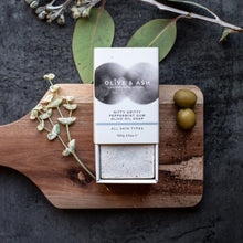 Load image into Gallery viewer, Nitty Gritty Gardeners Soap bar boxed, natural ingredients Peppermint Gum and Olive Oil.