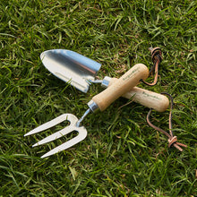 Load image into Gallery viewer, Kids Gardening Set, Hand Trowel and Fork by Burgon & Ball, 5 year guarantee
