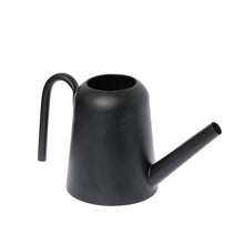 Load image into Gallery viewer, Watering can in black powder coated steel, ultra modern design.