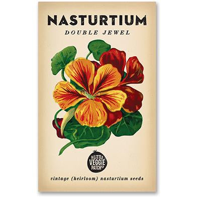 Double Jewel Nasturtium Heirloom Vintage Seeds  by The Little Veggie Patch.