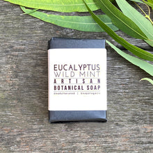 Load image into Gallery viewer,  Eucalyptus and Wild Mint Soap Bar, natural and handmade.
