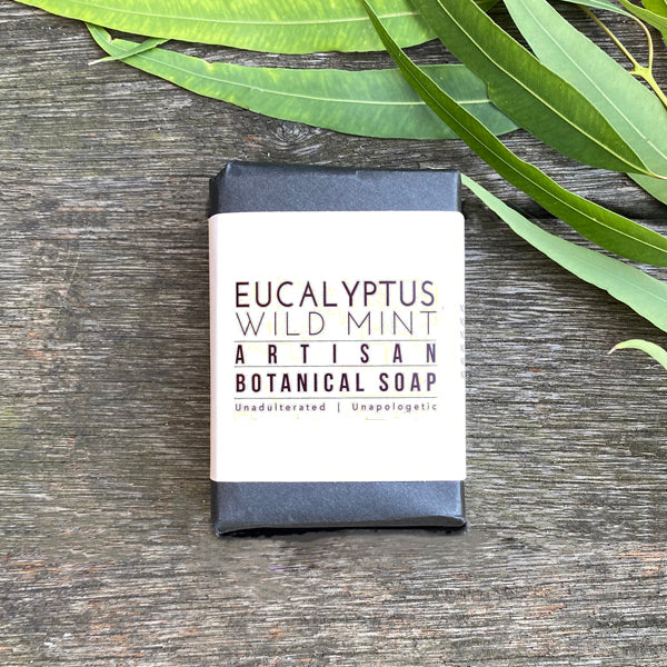  Eucalyptus and Wild Mint Soap Bar, natural and handmade.
