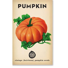 Load image into Gallery viewer, Small Sugar Pumpkin Vintage Heirloom Seeds  by The Little Veggie Patch.
