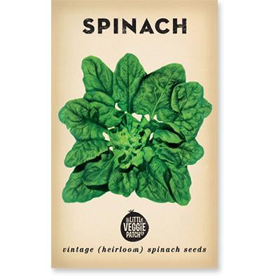 Bloomsdale Spinach Vintage Heirloom Seeds  by The Little Veggie Patch.