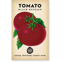 Load image into Gallery viewer, Black Russian Tomato Vintage Heirloom Seeds  by The Little Veggie Patch.
